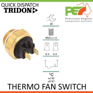 New * TRIDON * Thermo Fan Switch  For Fiat 124, 128, 131, 132 X1/9 All - Picture 1 of 4