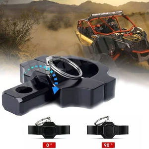 1x Mount Bracket For UTV ATV RZR 4WD LED Whip Light Bar 1.75" to 2"Rollbar Cage - Picture 1 of 14
