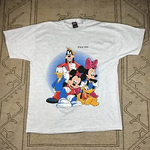 Vintage Mickey Mouse Goofy Florida Made In USA T Shirt Size XL - Picture 1 of 3