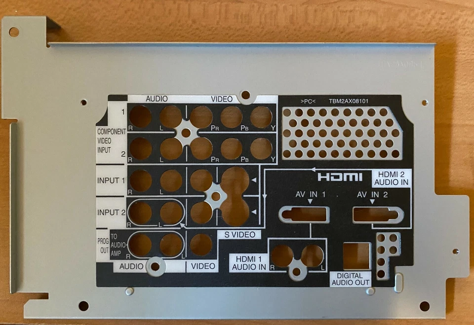 Panasonic TH-50PX75U HDMI Audio Video Cover Plate TBM2AX08101 TUX2AX0681 - Image 1 of 1