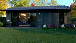 GRÅSBERG 2 - LOG CABIN/ LODGE / GLAMPING /STUDIO/GRANNY ANNEX PRICE IS APPROX M2 - Picture 1 of 12