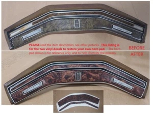 1975-1978 Mercury Marquis Steering Wheel Horn Pad Woodgrain Restoration Kit - Picture 1 of 18