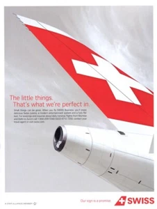 Swiss Airplane Wings 2012 transporte 1 página revista anuncio - Imagen 1 de 1