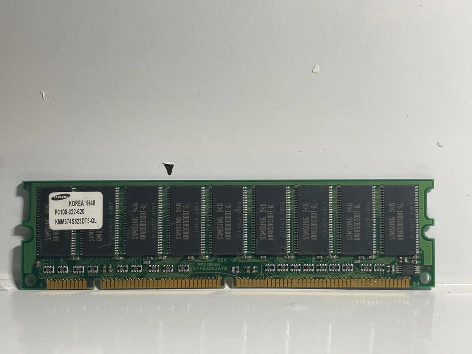 Samsung 64MB SDRAM PC100 100MHz ECC unbuffered 168-Pin DIMM Memory Server - Image 1 of 1