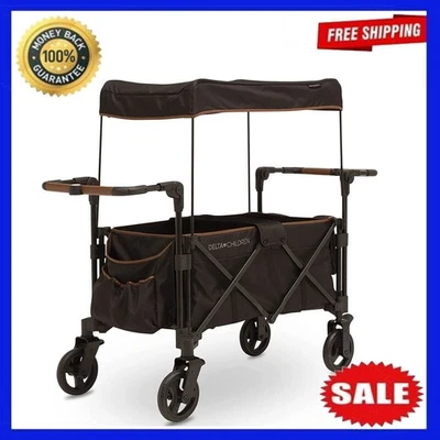 2 vagones de cochecito versátiles para niños con dosel bolsillos de almacenamiento de viaje plegables EE. UU. Foto 1 de 4