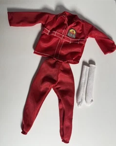 Six Million Dollar Man New Replacement Red Tracksuit Outfit And White Socks - Picture 1 of 2