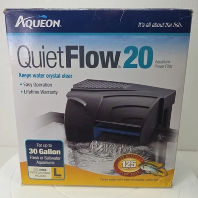 Aqueon QuietFlow 20 Up to 30-Gallon Power Filter Cartridge - Image 1 of 4