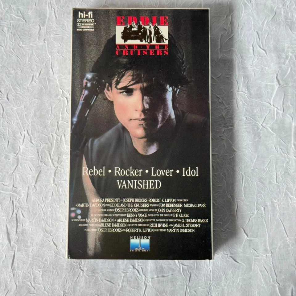 Eddie and the Cruisers VHS 1983 Nelson Hi-Fi Stereo Lost Rock Idol Cult Classic - Image 1 of 4