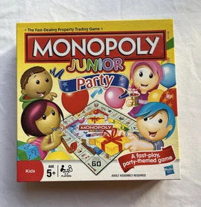 Hasbro Monopoly Junior Party Board Game-  Complete Set - Contents Sealed - Picture 1 of 5