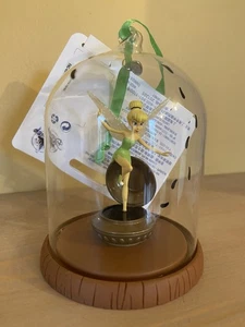 Disney Store Tinkerbell Holiday Xmas Glass Dome Ornament Stepping Ink 2018 BNWT - Picture 1 of 14