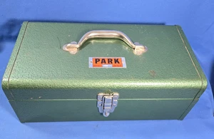 Vintage Green PARK Metal Toolbox #16C Tool Chest Box 16"x8"x6" - Made In USA - Picture 1 of 6