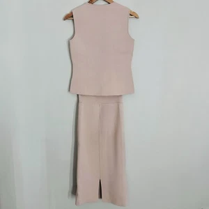 Scanlan Theodore Crepe Knit Top And Matching Skirt Size S - Picture 1 of 12