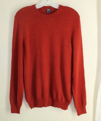 Suéter Fedeli Talla 50 Runs DELIM M Regular S Naranja Rojo 100% Cachemira Cuello Redondo Foto 1 de 4