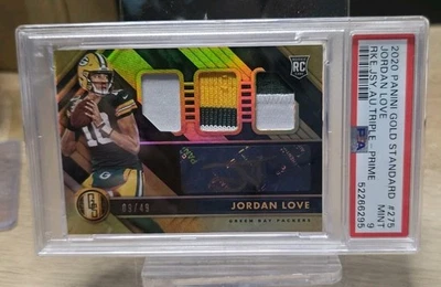2020 Gold Standard Jordan Love Rc Rookie #9/49 Triple Patch Auto 🔥🔥🧀 - Image 1 of 2