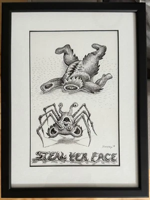 Emek "Steal Yer Face" Original Drawing Dead and Company Grateful Dead - Image 1 of 2