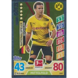 Match Attax Extra 17 / 18 - 547 - Mario Götze - Nationalspieler - Bild 1 von 1