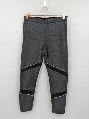 Victoria's Secret PINK Leggings Women's L Heather Gray Logo Capri - Image 1 of 4