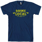 Drink Local T-shirt - Beer Wine Spirits Brewery Whiskey - Men and Kids XS to 4XL