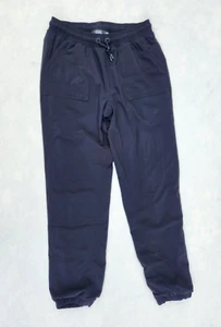 Athleta Girl Joggers Sweatpants Size L 12 Black Lined Stretch EUC - Picture 1 of 10