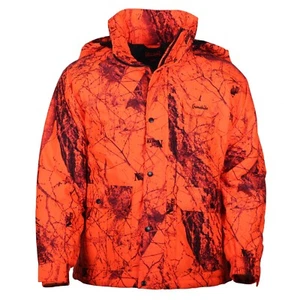 Gamehide Men's Flatland Insulated Blaze Orange Camo Deer Hunting Parka - Picture 1 of 3