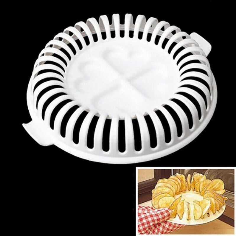 Chips Rack DIY Microwave Low Calories Oven Fat-Free Potato Chips Maker Home sh - Image 1 of 4