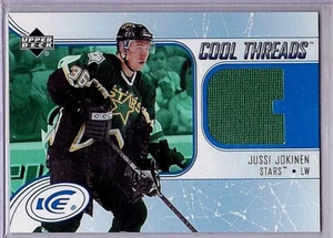 CAMISETA USADA POR EL JUGADOR JUSSI JOKINEN 2005-06 CUBIERTA SUPERIOR ICE COOL THREADS ~ NOVATO - Imagen 1 de 2