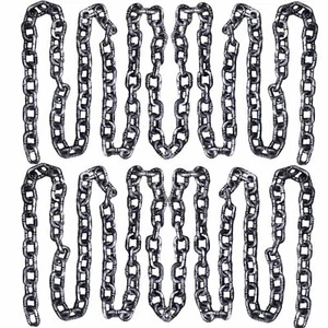 2 Pack 6 Feet Halloween Chains Removable Large Plastic Chains Props for Hallo... - Picture 1 of 7