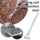 Root Rake W/Tweezer 3 Prong Stainless Steel Loosen Tree Tools Soil Bonsai R3H2