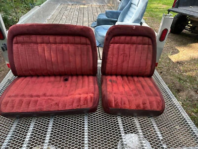 Silverado GMC 1988-1994 rojo 60/40 asiento sin rieles Foto 1 de 4