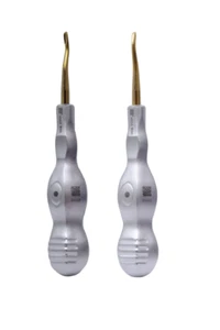 Dental Surgical Elevator 77R / 77L Dental Instrument Serrated E77R Dental Eleva - Afbeelding 1 van 12