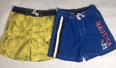 Nautica Boys Size 4 Swim Shorts Lot of 2 * Read - Image 1 of 4