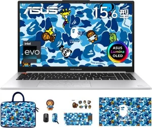 BAPExASUS Laptop VivobookS15 OLED BAPE K5504VA 15.6in i5-13500H/16GB SSD512GB - Picture 1 of 12