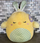 Squishmallows Easter Squad AIMEE The Chick Bunny Ears Polka Dots / 14” BRAND NEW