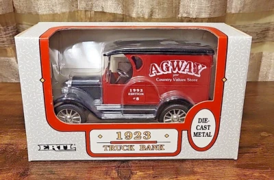 ERTL 1923 Agway Coin Truck Bank w/ Key 1/25 Scale Die Cast Metal 1993 Edition - Image 1 of 4