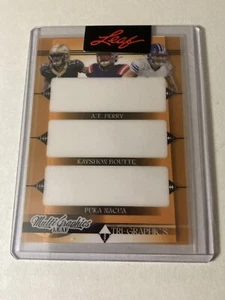 2023 Leaf Eclectic AT Perry Kayshon Boutte Puka Nacua YELLOW Unsigned Proof 1/1 - Imagen 1 de 2