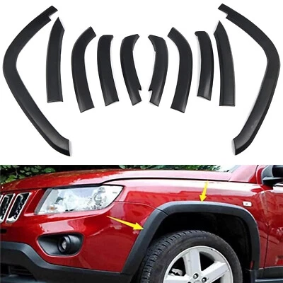 Front & Rear Wheels Fender Flares Cover for 2011-2018 Jeep Compass 10Pcs/Set — 第 1/4 张图片