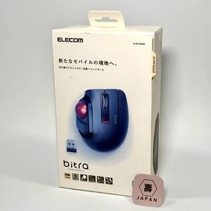 ELECOM Wireless Trackball Mouse Black Thumb 5-Button Quiet M-MT1DRSBK Small Size - Bild 1 von 11
