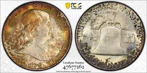 1948 PCGS MS66+FBL Full Bell Lines Franklin Half Dollar - Picture 1 of 3