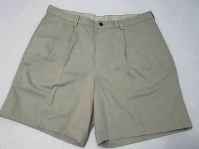 Pantalones Cortos Chinos Brooks Brothers 346 Advantage Para Hombre 38 Caqui Plisado (sho1292Ww) Foto 1 de 4