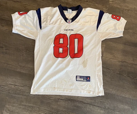 Andre Johnson Houston Texans Men's Football Jersey Size 50 White Sewn Cover