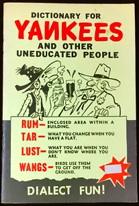 Southern Dialect Dictionary for Yankees - Culture Humor America The South - Imagen 1 de 2