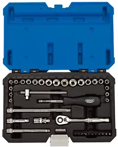 1/4" Sq. Dr. Combined Mm/Af Socket Set (40 Piece) Draper 16464 - Picture 1 of 1