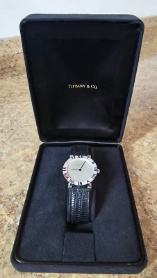 Tiffany & Co Atlas Sterling Silver 925 Quartz Wristwatch D286753 Pre-owned - Image 1 of 4