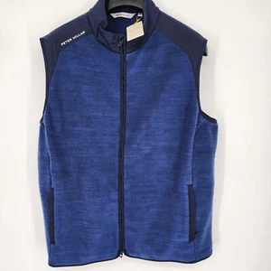 NUEVO Chaleco Peter Millar Crown Sport Fade XL Deportivo Azul Marino Polar Rendimiento $225 Nuevo con Etiquetas - Imagen 1 de 10