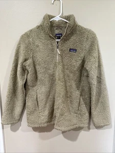 Patagonia Quarter Zip Sweater Brown Tan 1/4 Zip Youth Size XL 14 Sweater - Picture 1 of 5