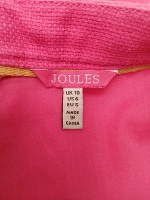 Joules Sienna Skirt size 10 in 100% Cotton in Pink with a Rear Zip Length 27". - Image 1 of 4