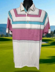 VINTAGE 80s Grand Slam Munsingwear Penguin Golf Polo Tennis Shirt Mens sz M - Picture 1 of 7