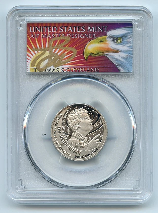 2025 S 25C Clad Dr. Vera Rubin Walker Quarter PCGS PR70DCAM FS Cleveland Eagle - Image 1 of 1