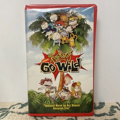 Rugrats Go Wild (VHS, 2003) orange tape, clamshell case  - Image 1 of 3