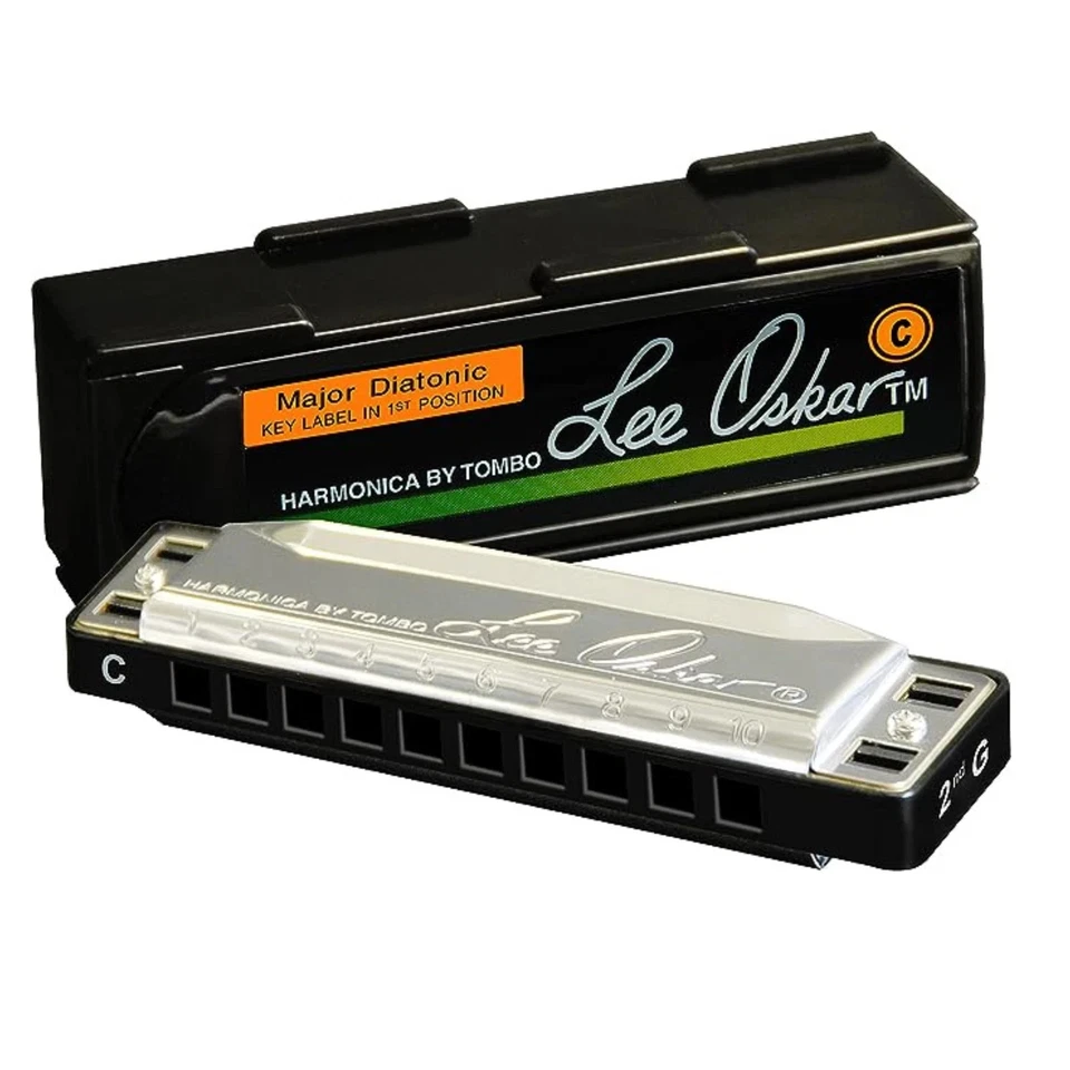 Lee Oskar 1910-C Major Diatonic Harmonica - Key of C - Silver - Image 1 of 4